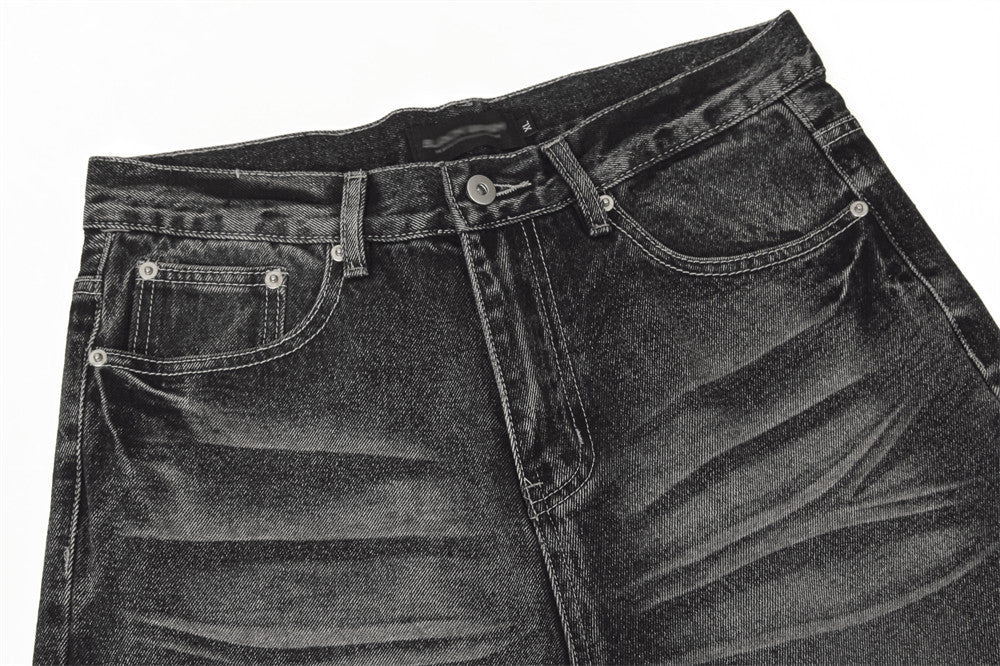 Rulers Water Ripple Straight Jeans For Men