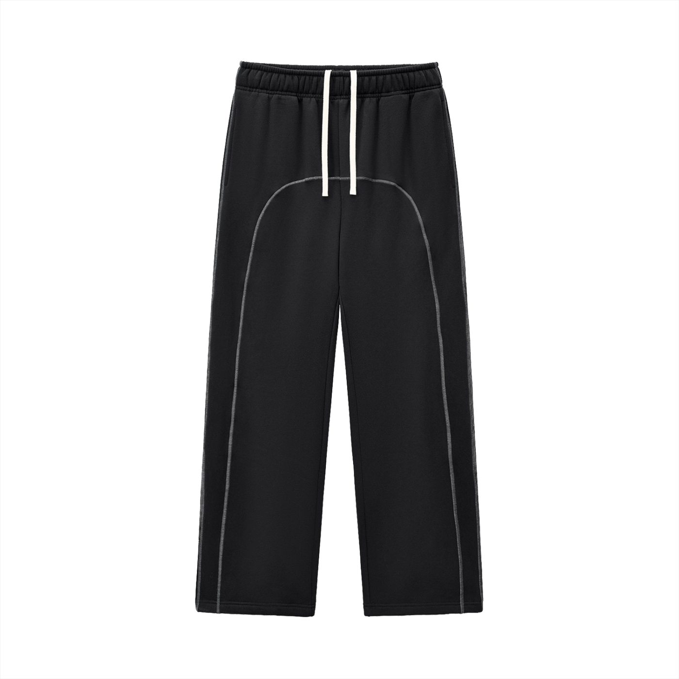 NO HATE Contrast-Stitched Fleece Sweatpants