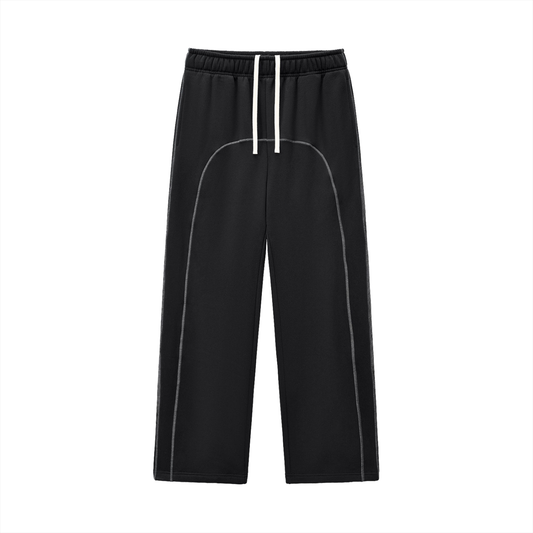 NO HATE Contrast-Stitched Fleece Sweatpants