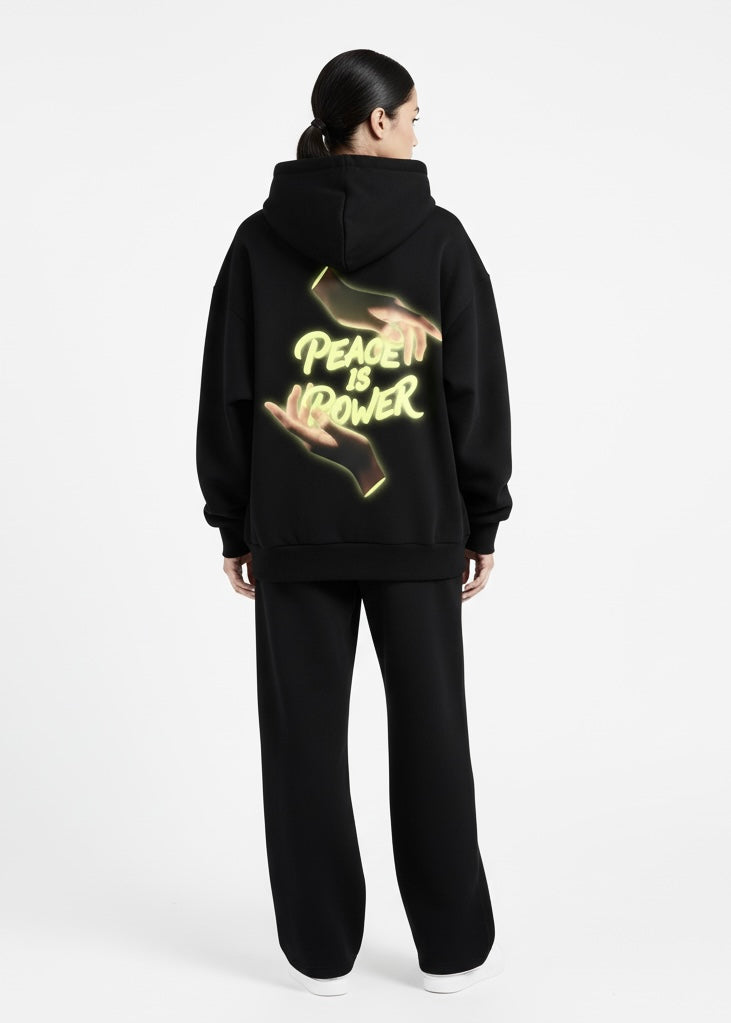 PEACE IS POWER Essential Heavyweight Fleece Hoodie