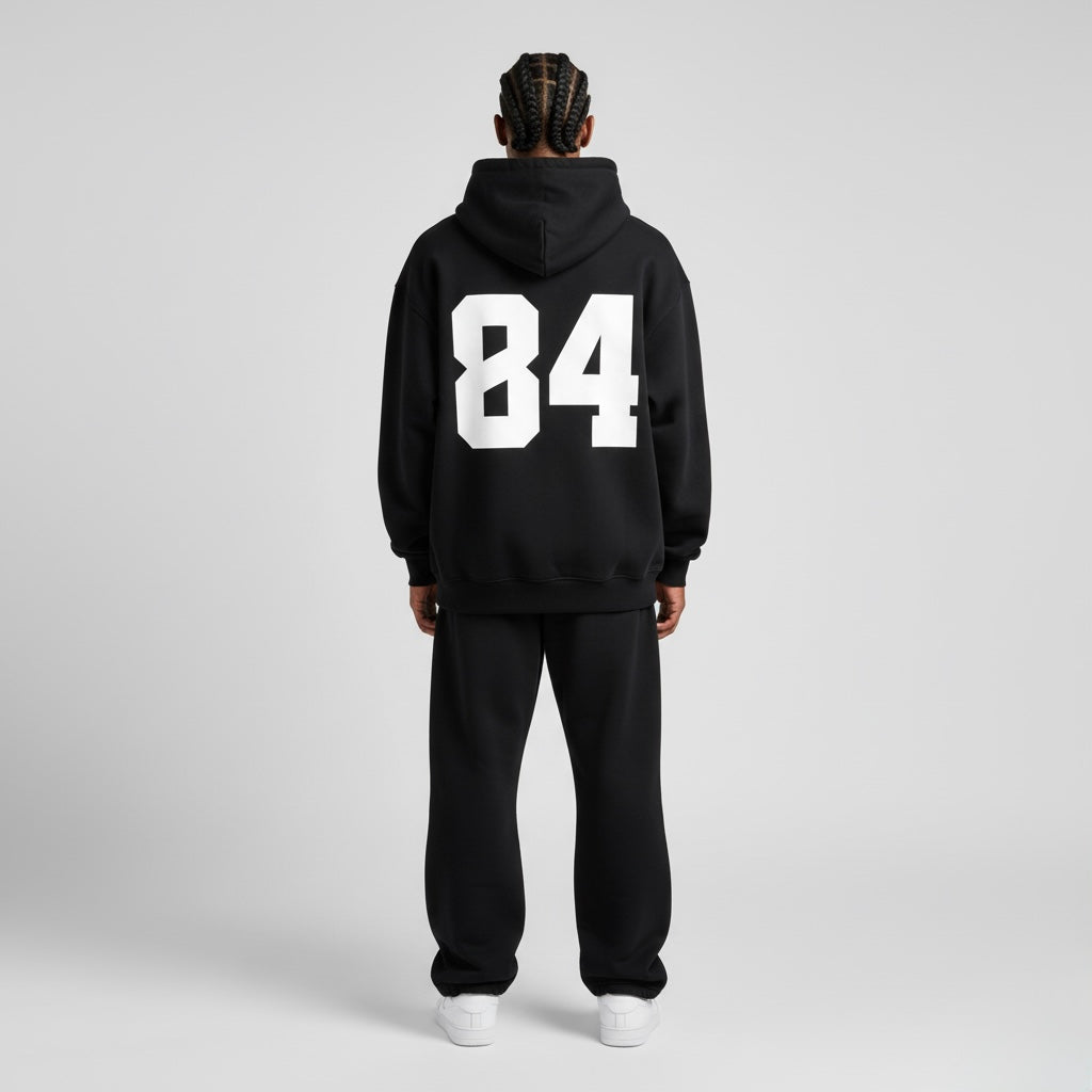84 Fleeced Boxy Hoodie