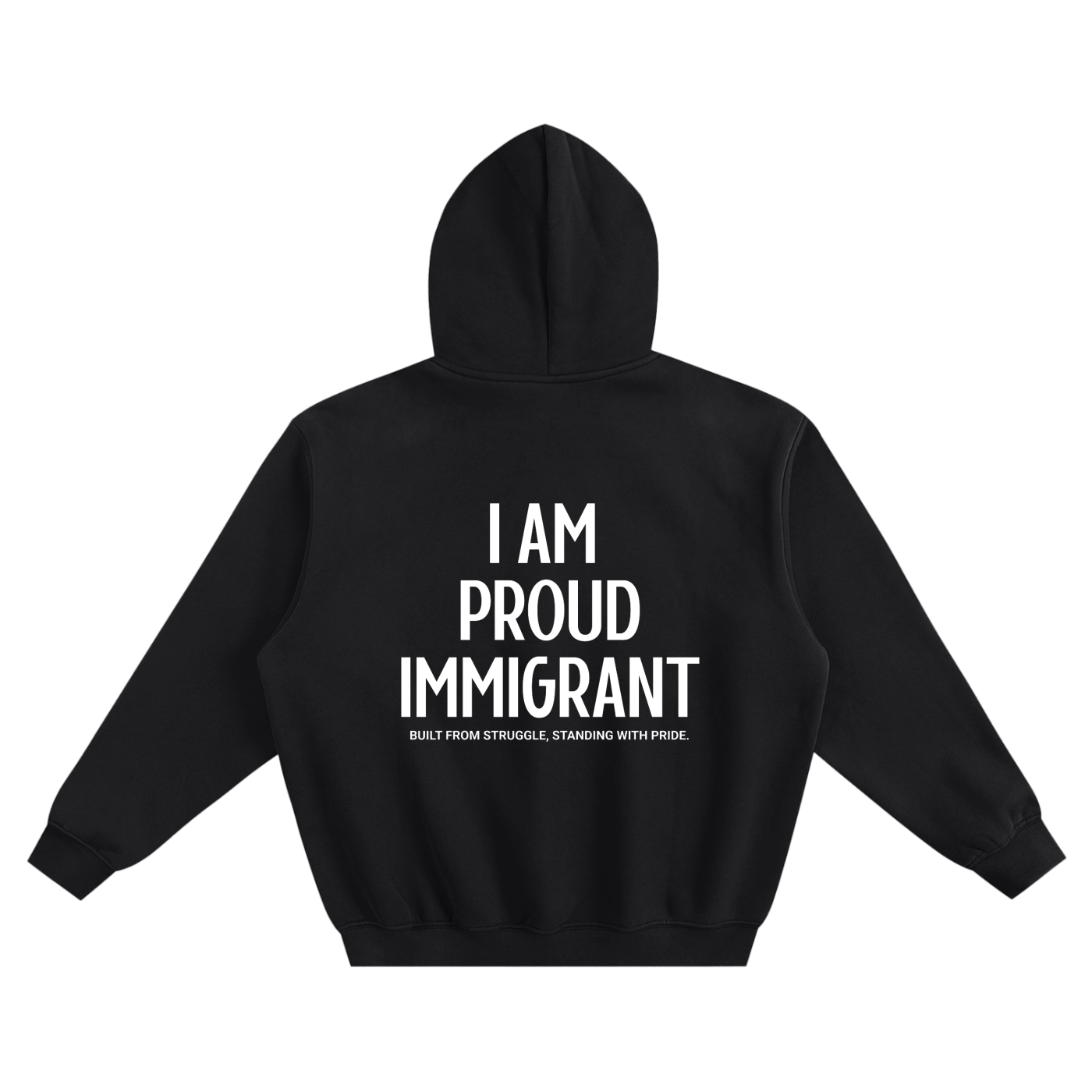 Proud Immigrant Fleeced Boxy Hoodie