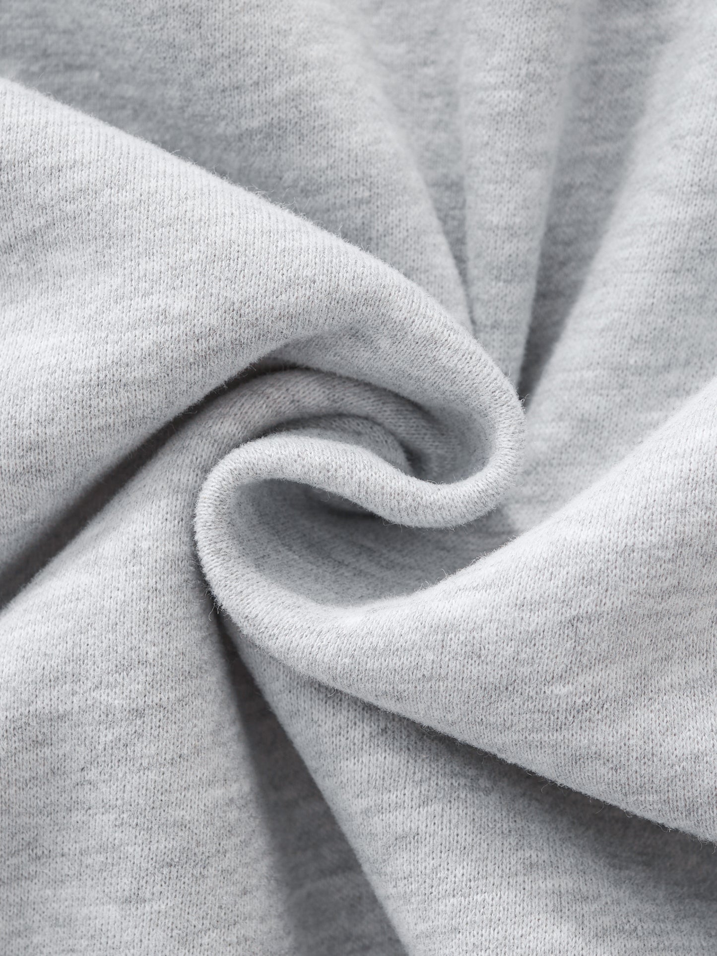 NO HATE Contrast-Stitched Boxy Fleece Hoodie