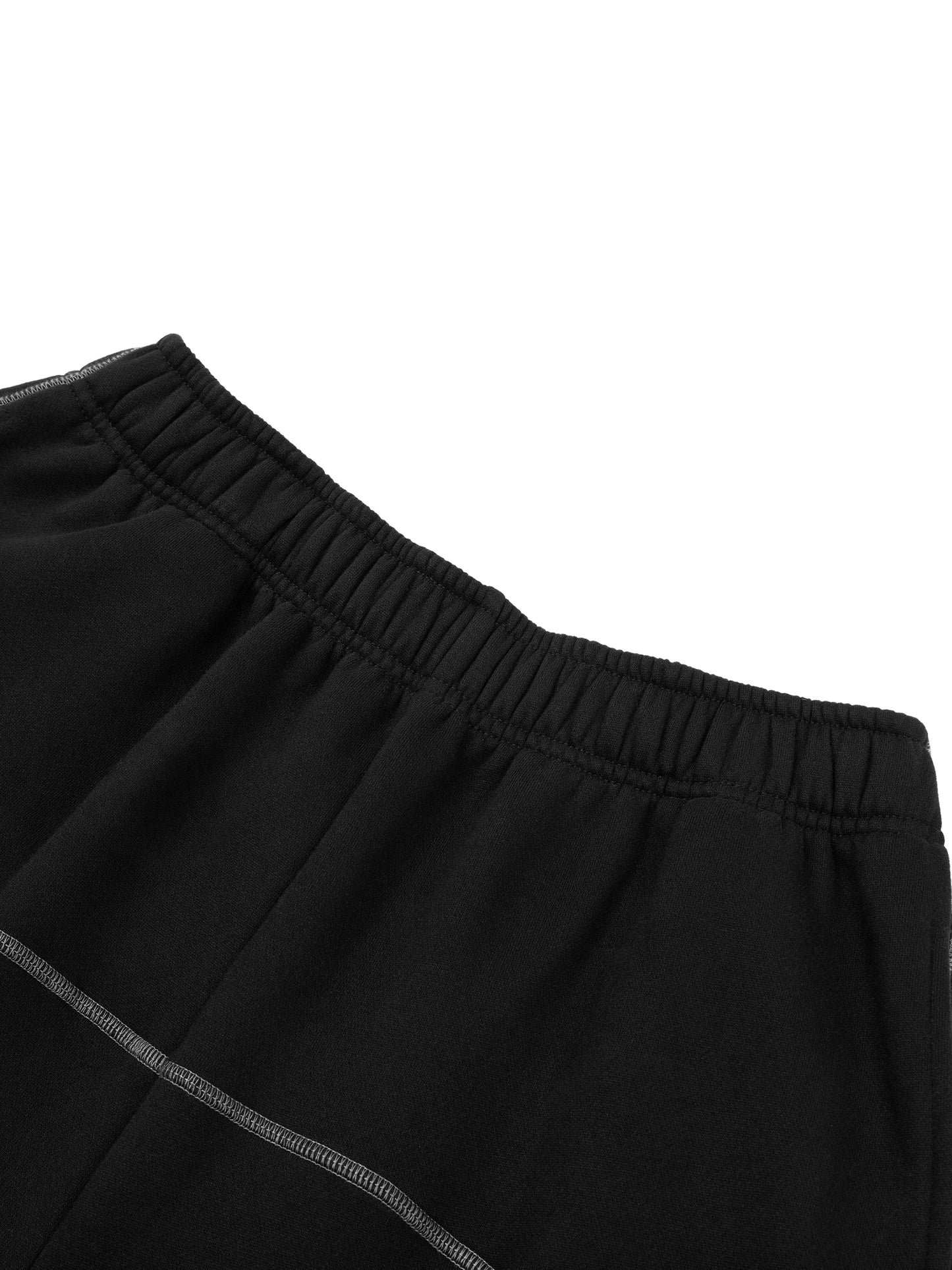 NO HATE Contrast-Stitched Fleece Sweatpants